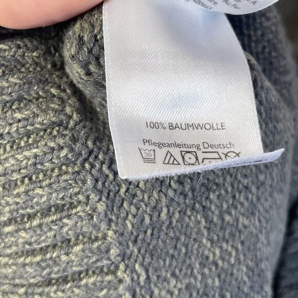 Eddie Bauer Mens 1/4 Zip Long Sleeve Pullover Sweater Gray Size XL Cable Knit - Picture 6 of 9